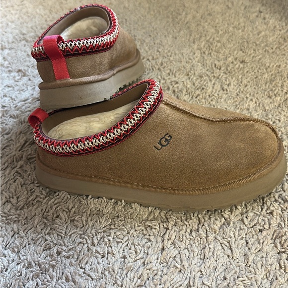 UGG Kids Tazz Platform Slipper - Chestnut - Picture 2 of 3
